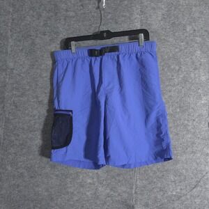 HUF Mens Blue Nylon Shorts Mens Medium Belted Buckle Activewear Performances